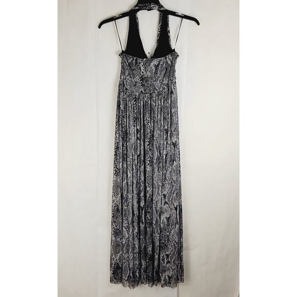 Express snakeskin print halter maxi dress Size small Maximal Classic Edgy - Picture 2 of 10